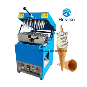 Máquina de fazer sorvete, máquina de fazer gelo do cone do sorvete automático fazendo equipamentos waffle cones para sorvete