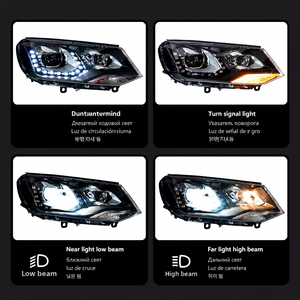 Special 12V 11-15 for <b>LED</b> <b>Headlight</b> Assembly Teardrop Shape DRL Flowing Turn Signal Upgrade Teardrop Shape Design Enhances Vehic - Product Image 2