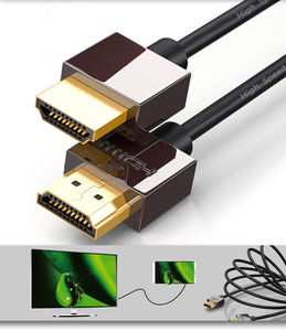 Cable HDMI delgado de alta velocidad con Ethernet macho a macho chapado en oro, compatible con 4K @ 60Hz HDTV PC proyector PS4 <span class=keywords><strong>Xbox</strong></span> - Product Image 5