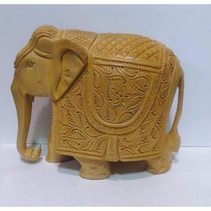 งานศิลปะโบราณ ช้างขนาดใหญ่ ทำด้วยมือ ออกแบบมาเพื่อตกแต่งพื้นที่อยู่อาศัยด้วยงานฝีมือวินเทจ - Product Image 1