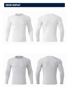 เสื้อกีฬาแขนยาว แห้งเร็ว ระบายเหงื่อได้ดี หลายสีให้เลือก คอทรงกลม ยืดหยุ่น ใส่ได้ทั้งชายและหญิง - Product Image 3