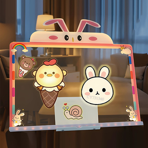 2025新しい両面LEDドローイングボード漫画DIYライトアップ子供用タブレット教育玩具 - Product Image 1