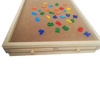 Mini puzzle en bois fait main sur le thème des animaux - Personnalisable, éducatif, décoration d'intérieur, TABLE DE PUZZLE (couleur bois) pour les enfants de 0 à 24 mois