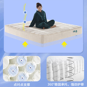 Colchón de Látex Yushang Dajiang 233, 1800 mm x 2000 mm, Firmeza Media, con Muelles Ensacados, Tamaño Doble - Product Image 2