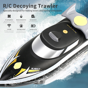 HOSHI Più Nuovo HJ807 Barca del RC 2.4G Esca Decoying Trawler di Raffreddamento Ad Aria Impermeabile Mai Capovolgersi 2 in 1RC Barca Da Pesca con Zaino - Product Image 3