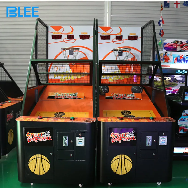 Adult Indoor Electronic Arcade Basketballs piele Maschinen Münz betriebener Wettbewerb Interaktives Spiel Basketball maschine