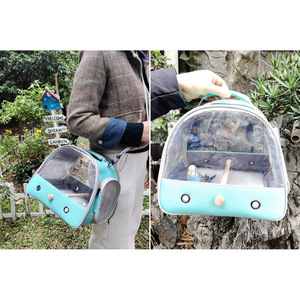 HEYBO 캐리어 휴대용 새 가방 접이식 애완 동물 가방 햄스터 토끼 작은 애완 동물 여행 케이지 국경 도매 - Product Image 5