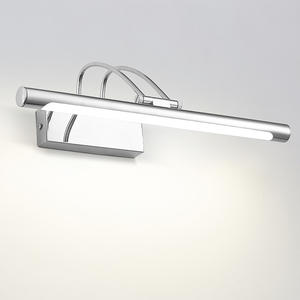 Espejo de Maquillaje LED Largo, Espejo de Vanidad para Baño de Alto Brillo con Luz, Negro y Blanco - Product Image 4