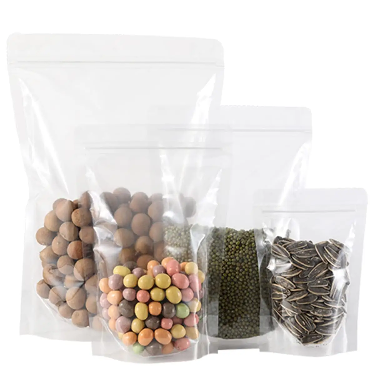 Sacos de plástico ziplock biodegradáveis para embalagens de alimentos, venda imperdível