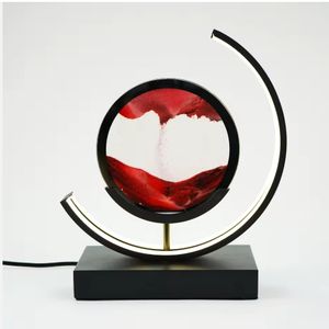 โคมไฟ LED <span class=keywords><strong>แบบ</strong></span>ไดนามิก<span class=keywords><strong>ภาพ</strong></span>ทรายนาฬิกาทรายเคลื่อนไหวเร็ว3D <span class=keywords><strong>ภาพ</strong></span>วาดศิลปะบนโต๊ะทรายดูดแก้วตกแต่งบ้านในเวลากลางคืน - Product Image 2