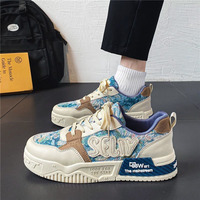Haute qualité hommes chaussures respirant polyvalent semelle épaisse décontracté hommes Sneaker Design créatif sport baskets
