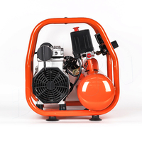 Compresseur d'air silencieux sans huile Bison China Mini 1,5 CV 50 Hz, compresseur d'air portable sans huile 6 litres 230 V