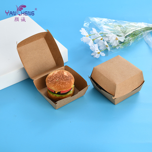 Caja de Cartón Gris para Empacar Alimentos, Cuadrada, Desechable, Biodegradable, Ecológica, Personalizada, de Calidad Alimentaria, para Hot Dogs y Hamburguesas, con Brillo - Product Image 2