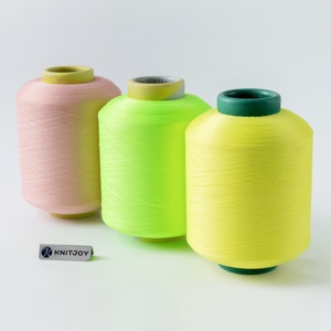 Hilo Textil Teñido de Alta Resistencia, Hilado en Anillo y Hilado con Núcleo, Poliéster Recubierto de Spandex SCY, Cinta Elástica para Tejido y Punto, Venta al por Mayor - Product Image 2