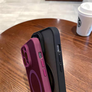 Translúcido esmerilado TPU PC acrílico <span class=keywords><strong>Mag</strong></span> protección completa de la Cámara caja del teléfono móvil magnética segura para iPhone 17 16E 15 14 13 <span class=keywords><strong>Pro</strong></span> <span class=keywords><strong>Max</strong></span> - Product Image 4