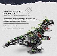 Bloques de Construcción de Dinosaurios Jurásicos a Control Remoto, con Partículas Pequeñas, de Plástico ABS, Juguete Electrónico