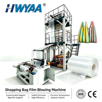 Extrusora de Película Soplada de PE Personalizada de 450mm-650mm, Máquina de Soplado de Película para Fabricación de Bolsas de Plástico HDPE/LDPE con Ahorro de Energía