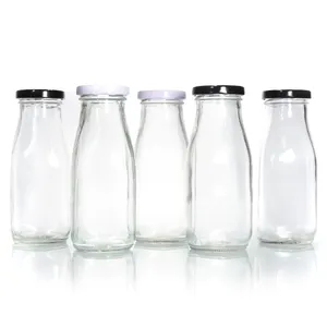 Étiquette personnalisée 1 litre 100Ml 200Ml 250Ml 350Ml 500Ml 750Ml bouteille d'eau <span class=keywords><strong>en</strong></span> <span class=keywords><strong>verre</strong></span> de grande capacité avec couvercle <span class=keywords><strong>en</strong></span> métal - Product Image 1