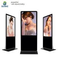 Display Iklan Led Digital Tenaga Surya Layar Kotak Luar Ruangan untuk Berdiri Layar Lcd Tybe Putar