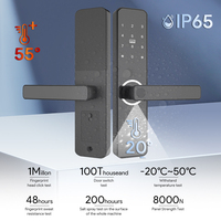 Serrure de porte intelligente à empreintes digitales, étanche, extérieure, Locstar TTlock Tuya, électronique, numérique, à verrouillage automatique, sans clé