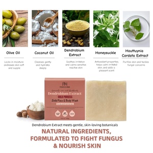 Vente en gros d'extrait de Dendrobium 100g de <span class=keywords><strong>savon</strong></span> fait à la main soutien antibactérien régule la production d'huile de peau assez doux pour un usage quotidien - Product Image 4