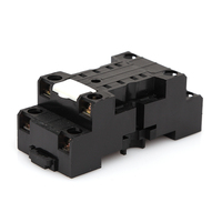 Jiansaifwell — Mini prise de relais électrique en plastique, adaptateur de relais électrique, nouveau Type, couleur noir, 18F-4Z-C1(PYF14A)