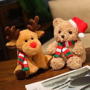 Nouveau Haute Qualité Meilleur Prix Conception Petite Poupée Père Noël et Cerf Noël Mignon Noël Peluche Drôle Noël Peluche - Product Image 5