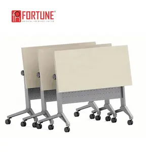 Knock Down Melamine Laminated Conference Furniture Executive Office Folding Training Table