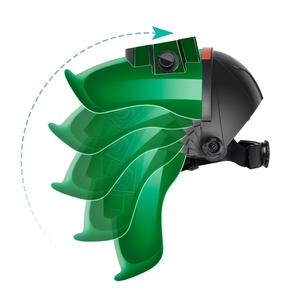 <span class=keywords><strong>Casque</strong></span> de soudage automatique à obscurcissement automatique Hantu HT1773 TIG <span class=keywords><strong>MIG</strong></span> avec grand écran de visualisation 92x42mm, réglage solaire progressif - Product Image 3
