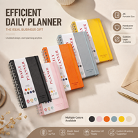 Carnet de planification quotidienne A5 en cuir PU de qualité supérieure, personnalisable, avec poche latérale, pour le bureau et la maison, par Y&G Wholesale.