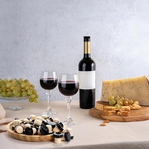 Fasmov Paquete de 100 tapones de corcho en forma de T para botellas de vino y cerveza, reutilizables, color negro - Product Image 6