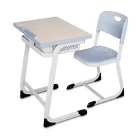 Ensemble de bureaux et chaises réglables en hauteur pour élèves du primaire et du secondaire, directement de l'usine, idéal pour la formation et les tutorat