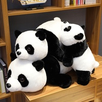 Offre Spéciale : Cadeau d'Anniversaire – Peluche Panda Personnalisée Allongée, Ultra Douce, en Coton PP Écologique