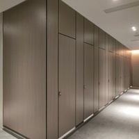 Cloison de toilettes en stratifié compact HPL sur mesure, anti-eau, pour toilettes publiques, écoles, centres commerciaux