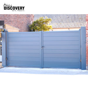 Vente directe d'usine OEM, grand portail <span class=keywords><strong>et</strong></span> clôture en aluminium, portail en aluminium à double battant personnalisé pour allée - Product Image 2
