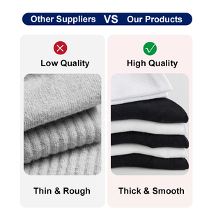 Kaus kaki pria uniseks merek desain kaus kaki pria kustom kaus kaki wol kru logo kustom - Product Image 6