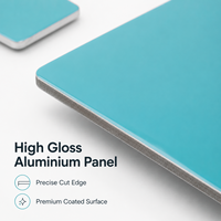 Panneau composite en aluminium Alucobond haute brillance 3 mm 4 mm, plaque ACP, panneau ACM, signalétique publicitaire, façades extérieures