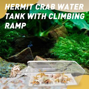 <span class=keywords><strong>Reptile</strong></span> Habitat Gecko Enclos Ermite Crabe Terrarium Tortue D'eau Réservoir Réservoir En Plastique pour <span class=keywords><strong>Reptile</strong></span> - Product Image 5