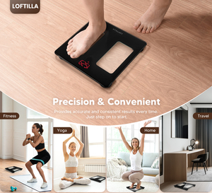 ब्रांड आउटलेट 260 मिमी सरल डिजाइन बॉडी वजन पैमाने पर एलईडी डिस्प्ले सटीक बाथरूम वजन की निकासी बिक्री - Product Image 4