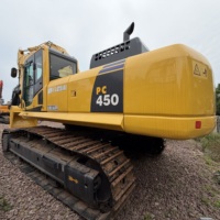Excavatrice sur chenilles Komatsu PC450-8 d'occasion, 45 tonnes, modèle 2021, avec moteur d'origine japonais, à vendre
