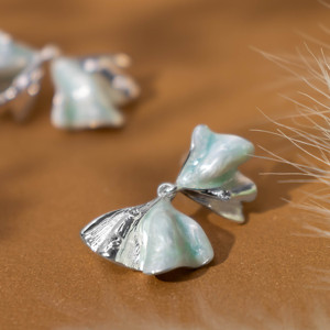 Pendientes de Borla con Flores para Mujer, Plateados en Plata Electrolítica, Estilo Bohemio Vintage de Lujo, al por Mayor, para Boda/Aniversario - Product Image 2