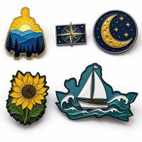 Badge en métal imprimé de forme irrégulière personnalisée, créez votre propre épinglette, style artistique, objet de collection, émail souple