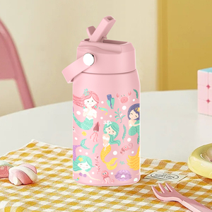 Custom Diegin Insulated Vacuum Stainless Steel <b>Flask</b> Portable School Kids Water Bottle With Straw - Product Image 2