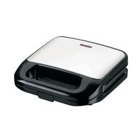 Machine à sandwich électrique automatique 750W, grille-pain, presse à panini, grill, gaufrier, revêtement antiadhésif en plastique, appareil de cuisine