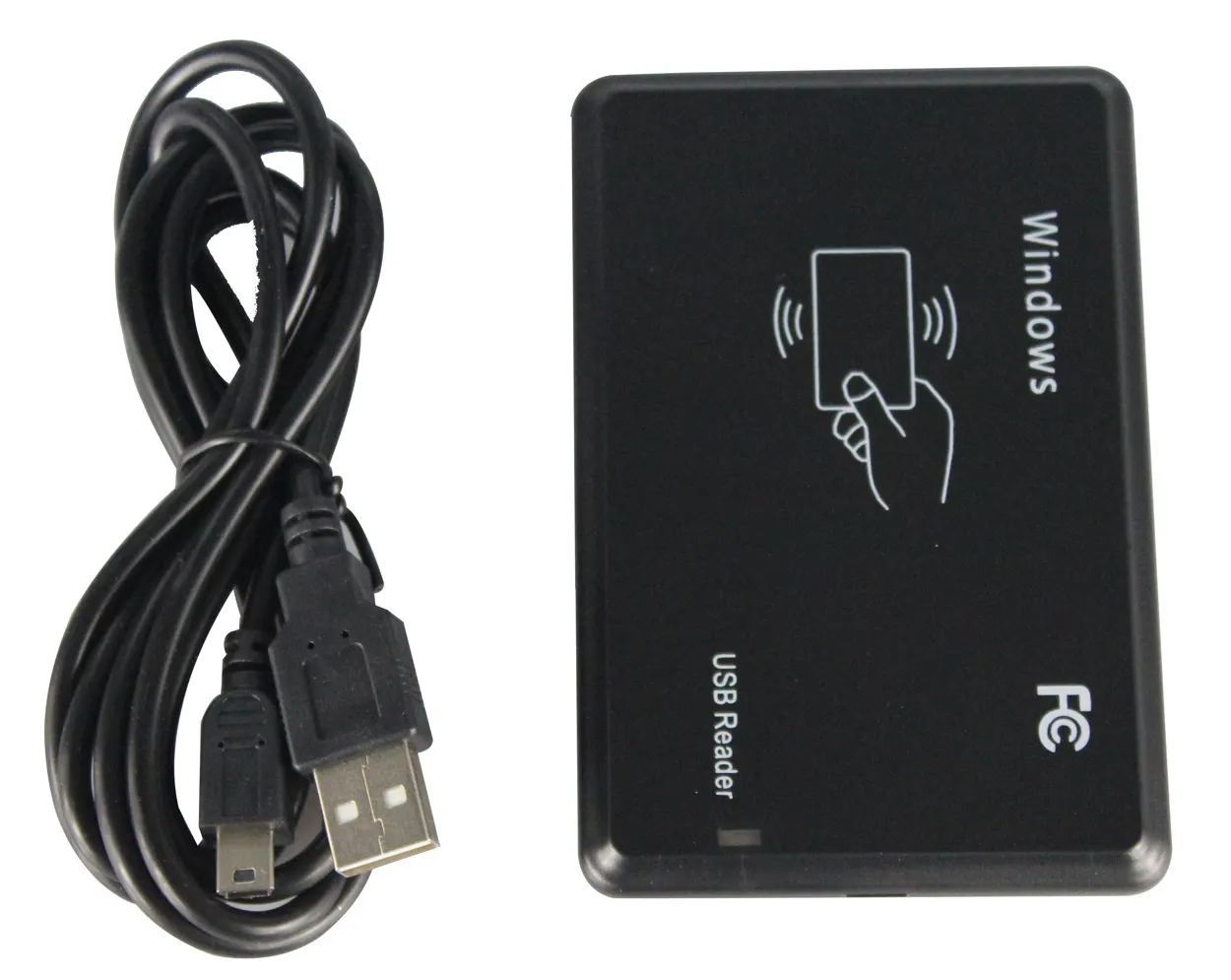 เครื่องอ่านการ์ดรีดเดสก์ท็อป USB RFID 13.56MHz ระบบ FM1108 HF MF