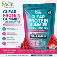 Gummies de protéines isolées de lactosérum 100% pures sans glucides |   300g de protéines totales par sachet |   10 g par portion Vitamines à base de plantes |