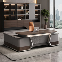 Escritorio de Oficina Modular Moderno de Alta Gama en MDF con Color Personalizable y Almacenamiento con Cajones para Archivos, para el Hogar o la Oficina
