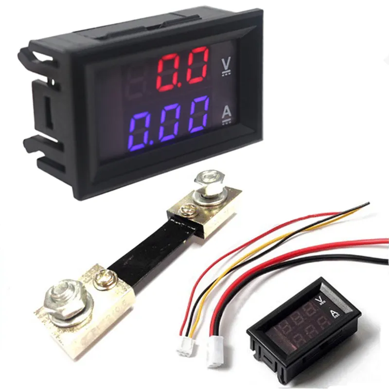 Compteur numérique de tension 0-100V, 10a, 50a, 100a, écran ammètre, voltmètre