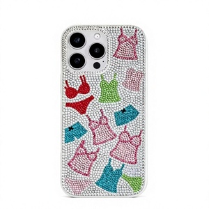 Funda Protectora para Teléfono Apple iPhone de 6 Pulgadas, con Diseño Floral de Corazón con Cuentas y Pedrería, a Prueba de Golpes, de Ziyan Handicraft - Product Image 1