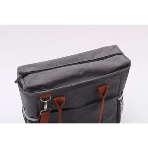 Stylish Reusable <b>Cooler</b> Tote Lunch Box for Women Convenient Shoulder Strap and <b>Water</b> <b>Bottle</b> Holder <b>Cooler</b> Lunch Bag - Product Image 6